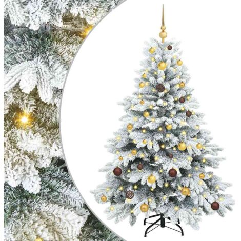 Albero di Natale artificiale con 150 LED Bianco 150 cm PE e PVC vidaXL