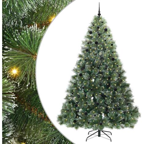 Albero di Natale artificiale con 300 LED Verde 240 cm PE e PVC vidaXL