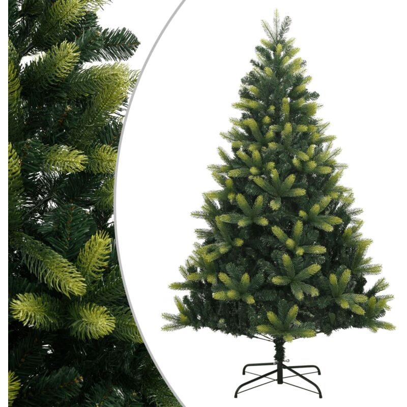 Albero di Natale Artificiale, Albero effetto Realistico Incernierato con Base 120 cm Vidaxl