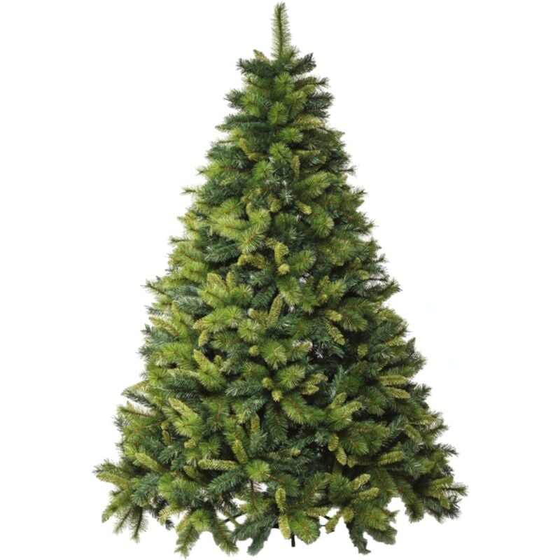 Albero di Natale artificiale marlon altezza 180 cm verde voluminoso super folto realistico BUD