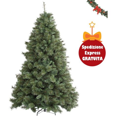 Albero di Natale ARTIFICIALE MILTON verde super compatto extra folto realistico - H270 cm 2800 rami