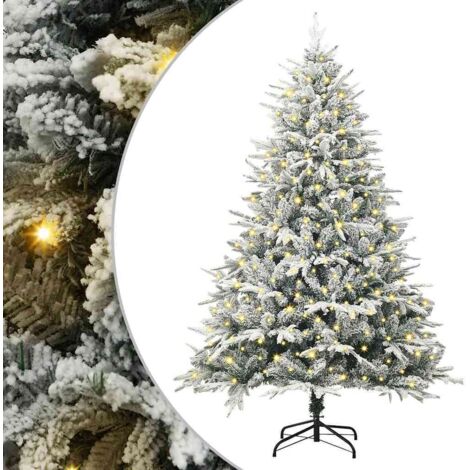 Albero di Natale artificiale preilluminato Verde 180 cm vidaXL