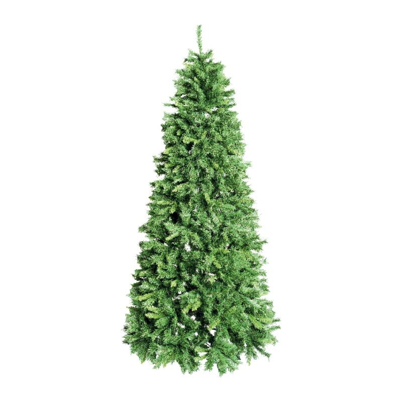 Albero di Natale artificiale realistico clint altezza 150 cm folto pvc verde bicolore BUD