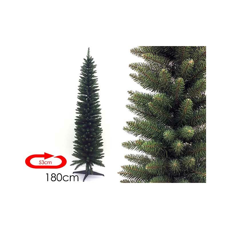 Rotex - Albero di Natale artificiale slim salvaspazio Monviso folto cm 180