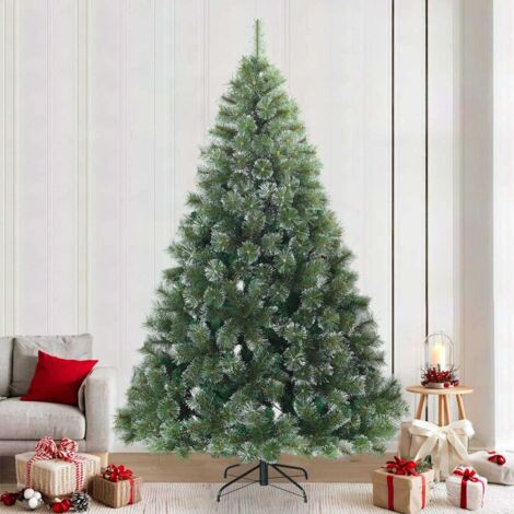 Albero di Natale Artificiale Snodato Foderato di Neve Bianco vidaXL