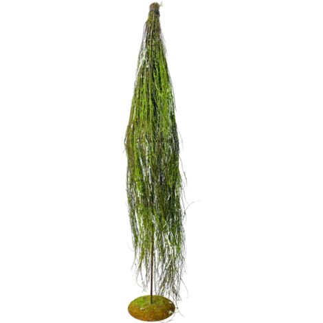 Albero di Natale artificiale su supporto metallico fatto di rami di salice, 80 cm