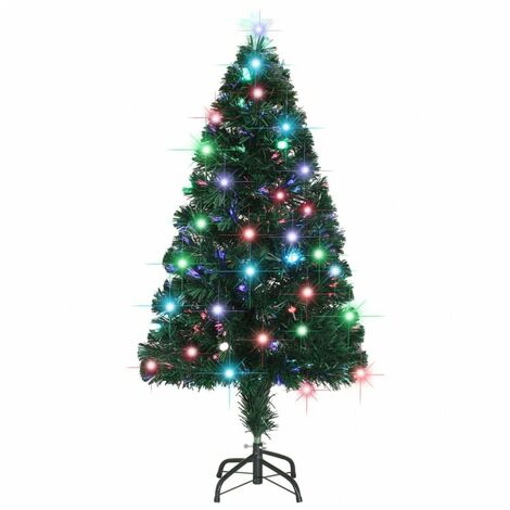 Albero di Natale Artificiale Supporto/LED Fibra Ottica Misure Diverse