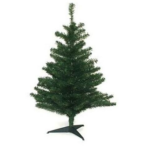 Albero di natale artificiale verde per addobbi da decorazioni casa 90 CM  135 punte con base in plastica piccolo