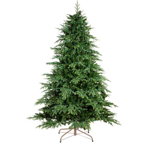 Albero di natale "Big Sky" con luci LED in PE effetto Real Touch + PVC di Altissima qualità -240 cm