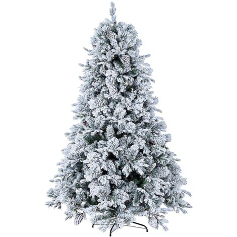 Albero di Natale Bizzotto Arves innevato h 210