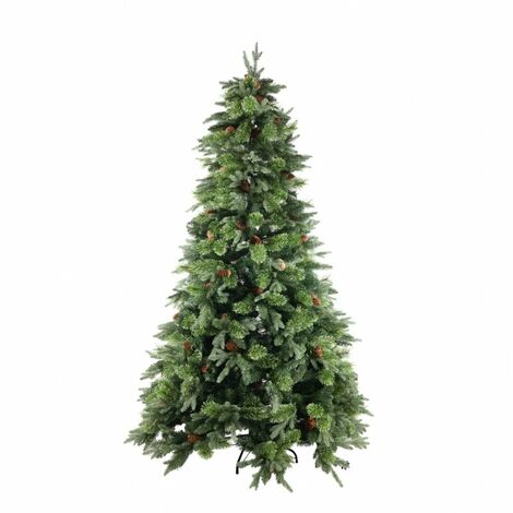 Albero Di Natale Super Folto Verde Con Luci Led Integrate H 210 Cm - Etna  Pellet Di Casoria Antonio