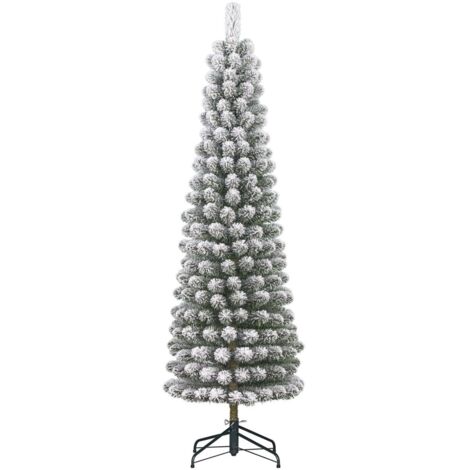 Albero di Natale Charlton Pilar verde innevato 362 rami  215x56 cm