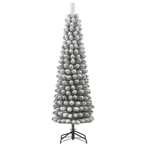 Albero di Natale Charlton Pilar verde innevato 409 rami  230x58 cm