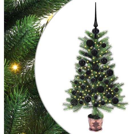 Albero di Natale con 150 LED con supporto Verde 90 cm PE vidaXL