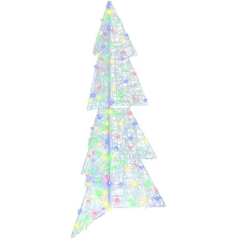 Albero di Natale con 160 LED Multicolore 150 cm Acrilico vidaXL