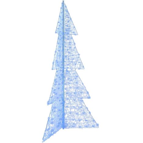Albero di Natale con 240 LED Blu 180 cm Acrilico vidaXL