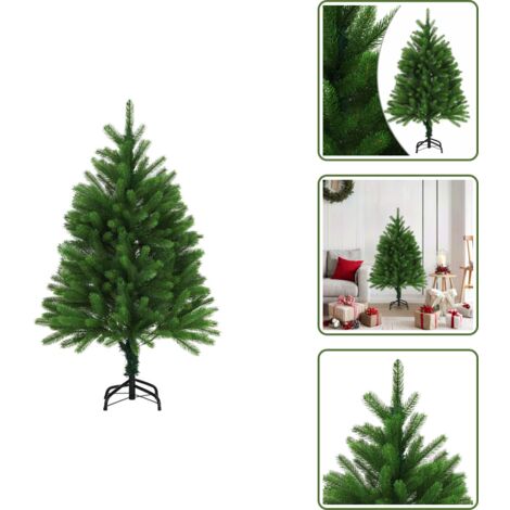 Albero di Natale con aghi - vidaXL Albero di Natale Artificiale Realistico con Punte 120 cm Verde - Albero di Natale in PE