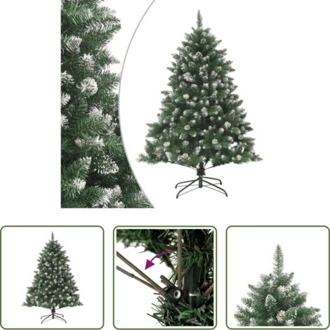Albero di Natale con Base - Albero di Natale Artificiale con Base 150 cm PVC
