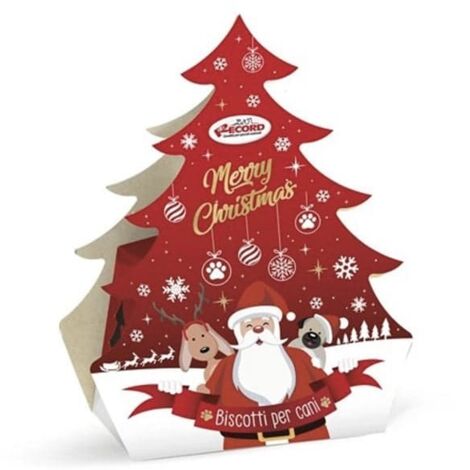 Albero di Natale con biscotti per cani