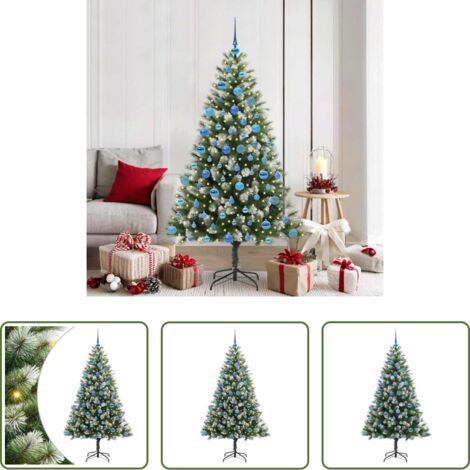Albero di Natale con neve -  Albero di Natale artificiale a cerniera con neve fioccata