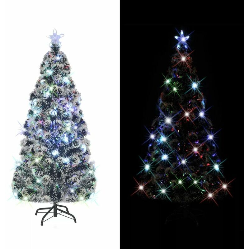 Image of Albero di Natale Artificiale con Supporto e Luci led 7 colori varie dimensioni dimensioni : 180 cm