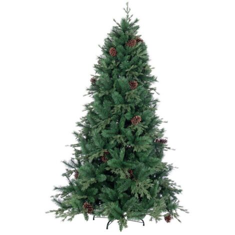 Albero di natale con Pigne "Arves" in PP Effetto Aghi di Pino + PE Effetto Real Touch -240 cm