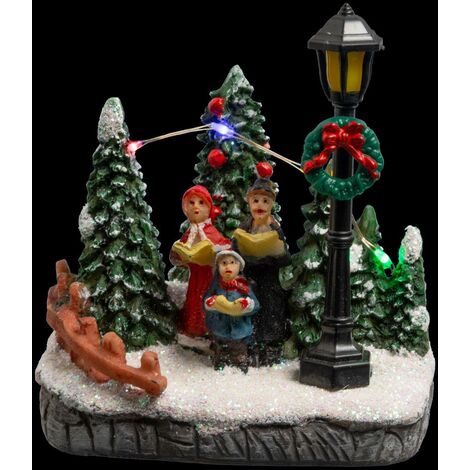 Albero di Natale con pupazzo di neve 3 - 4 LED assortiti - Cantanti - Feeric lights & christmas