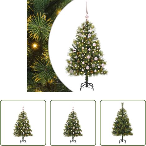 Albero di Natale conico -  Albero di Natale artificiale pieghevole con coni Verde 150 cm