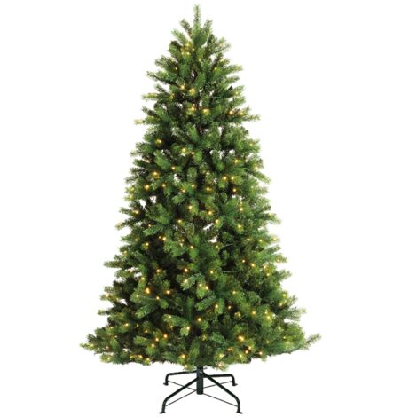 Albero di natale da esterno "Ottowa solar" con Led a ricarica solare in PE Effetto Real Touch -270 cm