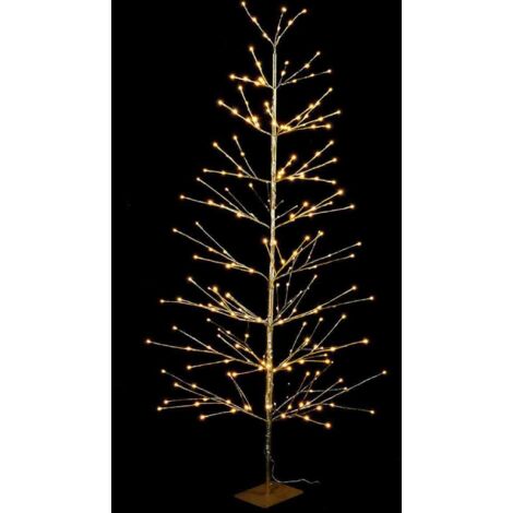 Albero di Natale dorato luminoso con 232 Led bianco caldo per interni es esterni altezza 1,80 metri