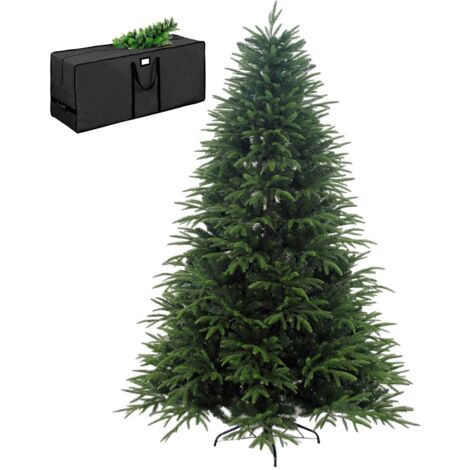 Albero di Natale Effetto Realistico Richiudibile Arizona, Apertura ad Ombrello, Facile da Montare, Decorazioni Natalizie, Folto Verde Ignifugo, con Borsone Arizona 240 CM