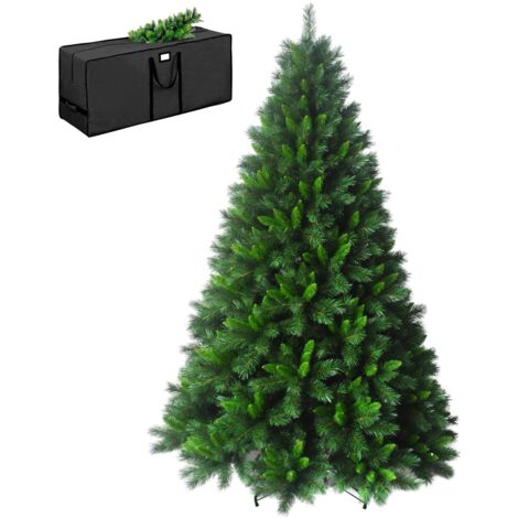 Albero di Natale Effetto Realistico Richiudibile PINO SWEDEN, Apertura Ramo a gancio, Facile da Montare, Decorazioni Natalizie, Folto Verde Ignifugo, con Borsone PINO SWEDEN VERDE 210 CM