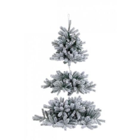 Albero di Natale Fiemme pendente innevato H150 con 546 rami