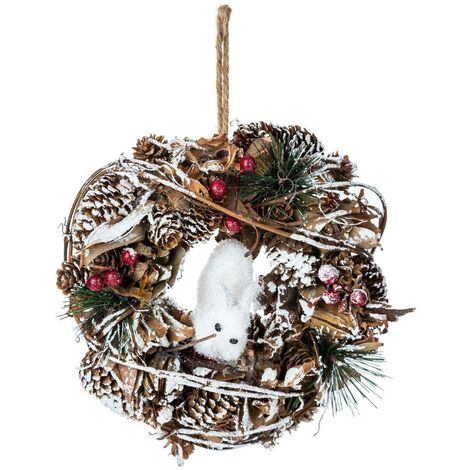 Albero di Natale Frosty 240 cm verde floccato bianco con paillettes