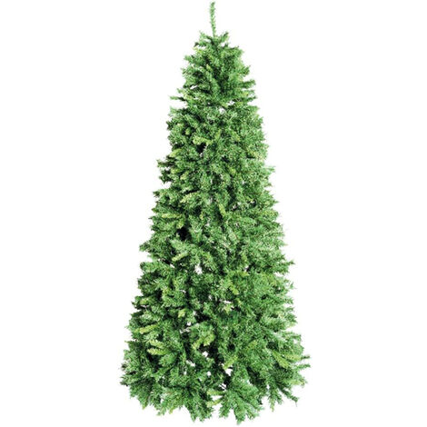 ALBERO DI NATALE h.210 cm 2,10 m "BERLINO" BASE 105 cm 928 RAMI SISTEMA A GANCIO