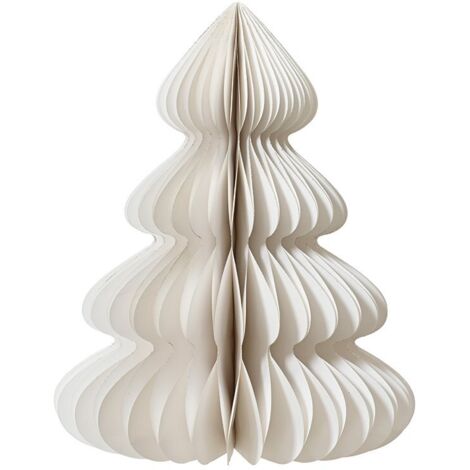 DECORIS Albero di Natale in carta bianco 60cm
