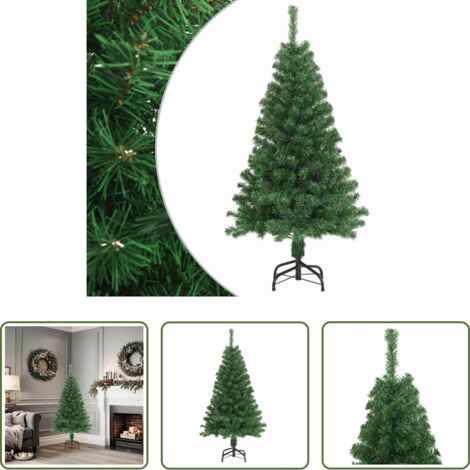 Albero di natale in PVC -  Albero di Natale Artificiale con Rami Spessi Verde 150 cm PVC