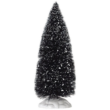 Albero di Natale innevato, accessorio per villaggio di Natale in poliestere -Medium