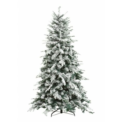 XONE SRL Albero di natale innevato 'alaska' h.240 cm - base 154 cm / 2436 rami