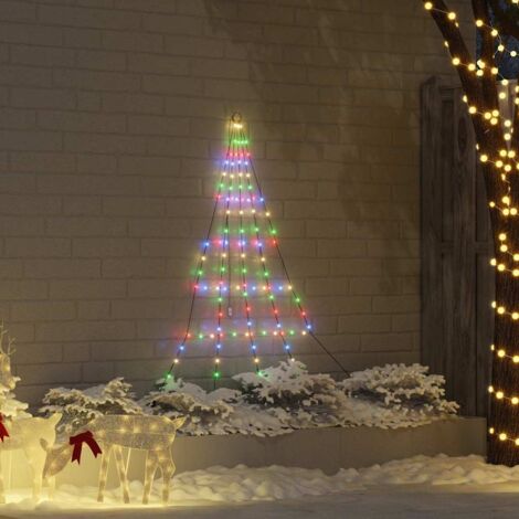Albero di Natale LED con picchetti per il terreno Multicolore vidaXL