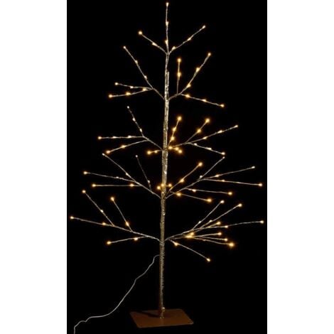 Albero con fili luminosi multicolor 180 cm corrente batteria esterno 220V