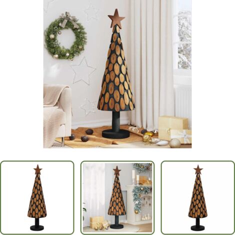 Albero di Natale Marrone -  Albero di Natale Marrone 149 cm Legno massello di teak