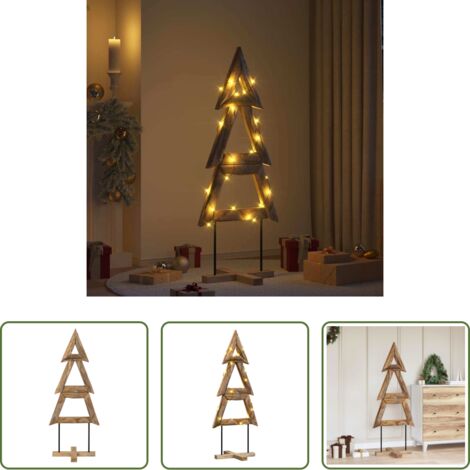 Albero di Natale Marrone -  Albero di Natale Marrone 149,5 cm Legno massello di teak