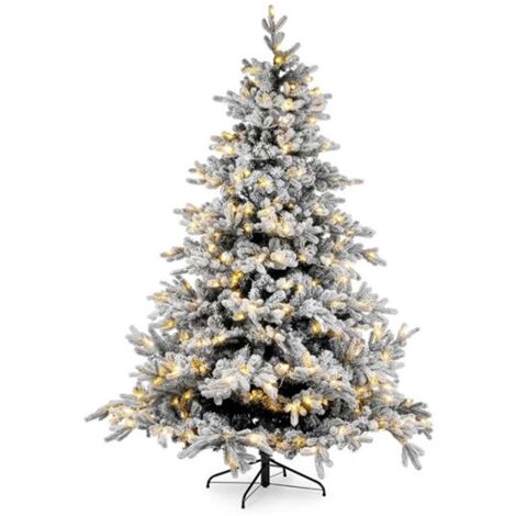 Albero Di Natale Massive Innevato Con Luci H240 3976 Rami Bizzotto - 0970033