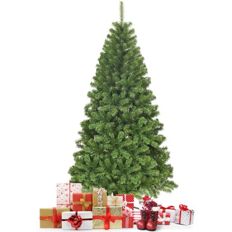 Albero di Natale non illuminato 180cm, con cerniere e aghi in PVC di alta qualità