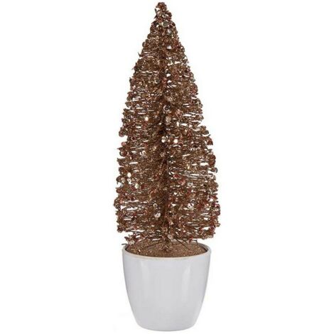 Albero di Natale - Piccolo - Dorato-bronzo - Plastica - 9 x 28 x 9 cm