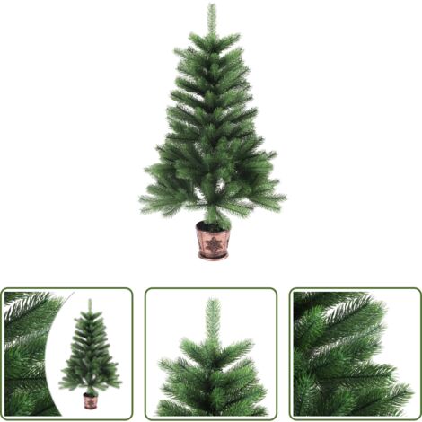 Albero di Natale realistico -  Albero di Natale Artificiale Realistico con Punte 65 cm Verde