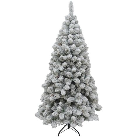 ALBERO DI NATALE ROCCARASO INNEVATO 210 CM ARTIFICIALE INTERNO ESTERNO