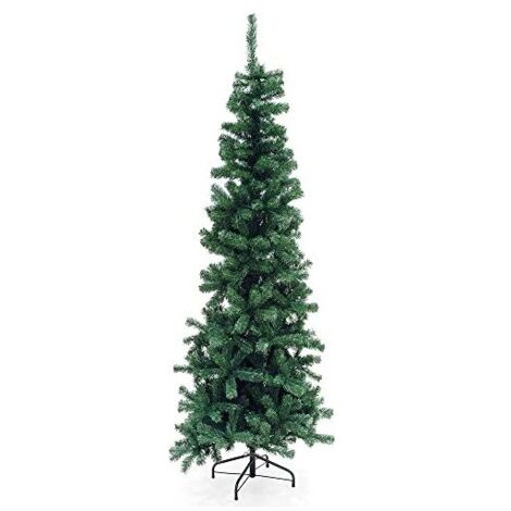 Albero di Natale Artificiale Verde Slim h 210 cm, Perfect Thin Slim