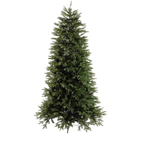 Albero di Natale "Sierra" 70% PE con tronco Marrone Effetto Real Touch + PVC di Altissima Qualità -240 cm